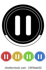 Wait button retro colors