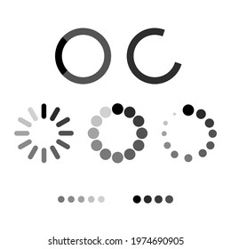 Wait for download icon vector set , isolated on white background  , Vector illustration EPS 10