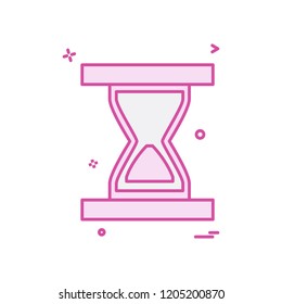 Wait icon design vector