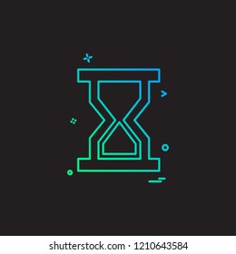 Wait icon design vector