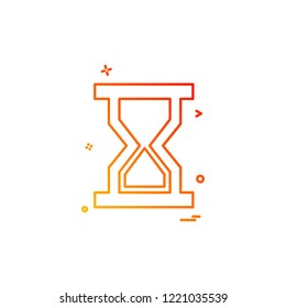 Wait icon design vector