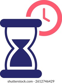 Wait Icon Fill Vector Illustration