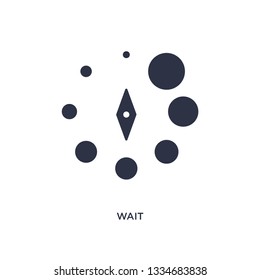 wait icon. Simple element illustration from orientation concept. wait editable symbol design on white background. Can be use for web and mobile.