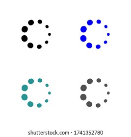 Wartesymbol für Vektorgrafik flach Design.