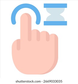 Symbol "Warten". Vektorgrafik.