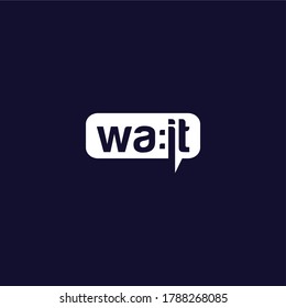 Wait logo icon vector template for corporate logo and business card design.