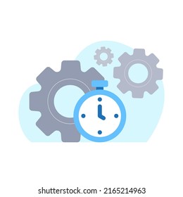 Wait Minute Being Processed Concept Illustration Stock Vector (Royalty ...