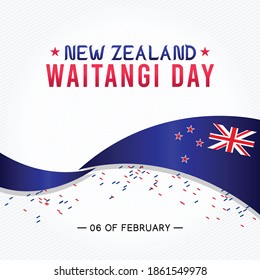 Waitangi Day in New Zealand Vector Illustration. Suitable for greeting card poster and banner	
