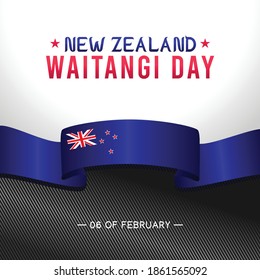 Waitangi Day in New Zealand Vector Illustration. Suitable for greeting card poster and banner	
