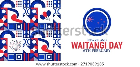 Waitangi Day Poster Banner and Background Design Template Featuring Treaty House Māori Chiefs Fern Flag Kapa Haka Illustration for February 6 New Zealand National Day Theme