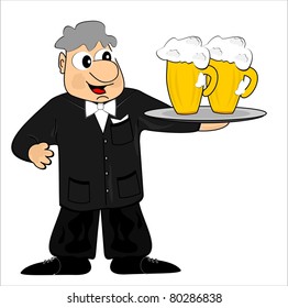 waiter and beer