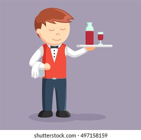 waiter being serving drink