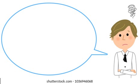 Waiter,  blank text bubble, Balloon