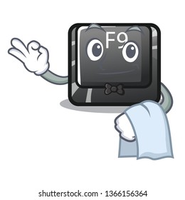 Waiter button f9 in the character shape