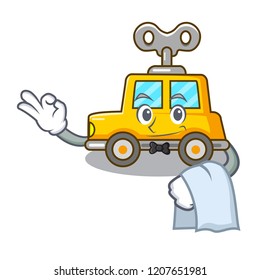 Waiter cartoon clockwork toy car for gift
