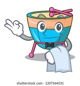 Waiter cartoon timpani in the studio music