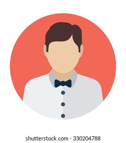 
Waiter Colored Vector Icon
