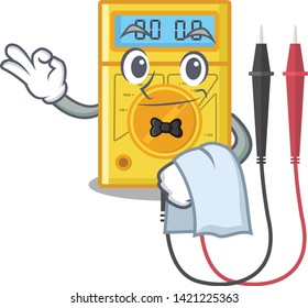 Waiter digital multimeter toys in cartoon shape
