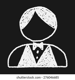 waiter doodle