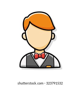 waiter doodle