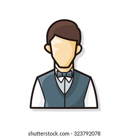 waiter doodle