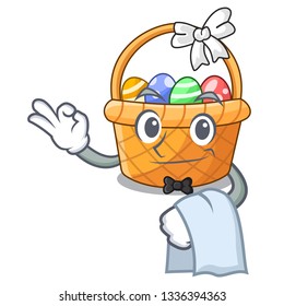 Waiter easter basket miniature the shape mascot