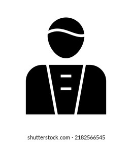 waiter icon or logo isolated sign symbol vector illustration - high quality black style vector icons
