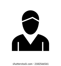 waiter icon or logo isolated sign symbol vector illustration - high quality black style vector icons
