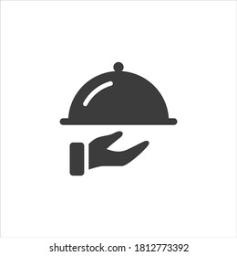 Waiter icon on white background