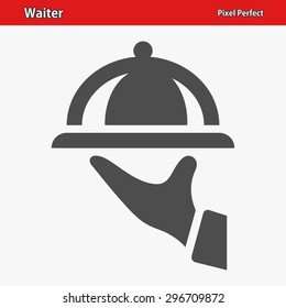 Waiter Icon. Professional, pixel perfect icons optimized for both large and small resolutions. EPS 8 format.