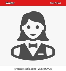 Waiter Icon. Professional, pixel perfect icons optimized for both large and small resolutions. EPS 8 format.