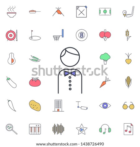 Waiter icon. Universal set of web for website design and development, app development