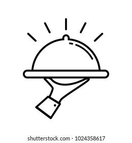 waiter icon vector