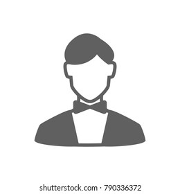 Waiter icon vector