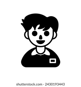 Waiter icon in vector. Logotype
