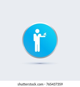 waiter icon. work sign