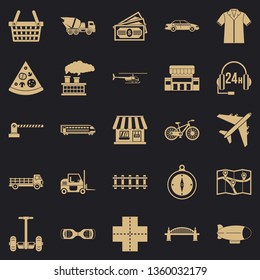 Waiter icons set. Simple set of 25 waiter vector icons for web for any design