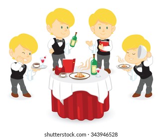 waiter man in restaurant
