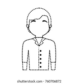 waiter man vector illustration