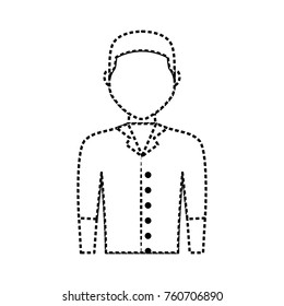 waiter man vector illustration