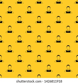 Waiter pattern seamless vector repeat geometric yellow for any design
