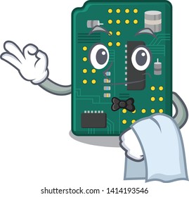 Waiter PCB circuit board in PC characters