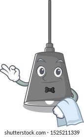 Waiter pendant lamp isolated in the character