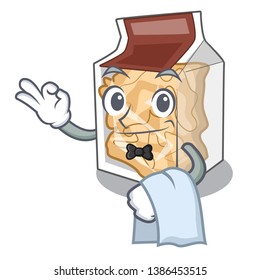 Waiter pork rinds in the mascot shape