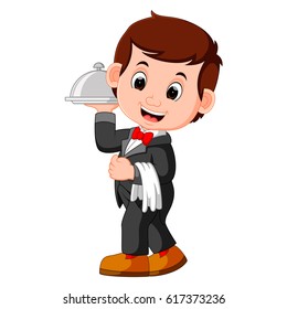 Waiter Restaurant Serving cartoon