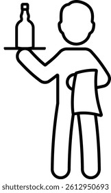 waiter restaurant serving party wine servant order dinner 9349