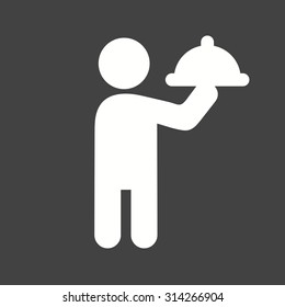 Waiter, service, restaurant icon vector image. Can also be used for activities. Suitable for use on web apps, mobile apps and print media.