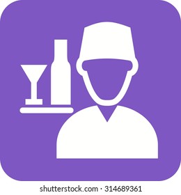 Waiter, service, restaurant icon vector image. Can also be used for professionals. Suitable for web apps, mobile apps and print media.
