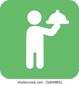 Waiter, service, restaurant icon vector image. Can also be used for activities. Suitable for use on web apps, mobile apps and print media.