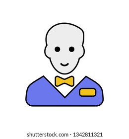 Waiter sign icon vector